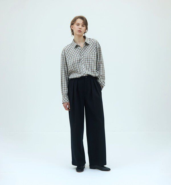 GALERIE VIE「【WEB先行予約】ウールミルドスムース 2タックパンツ」|その他|