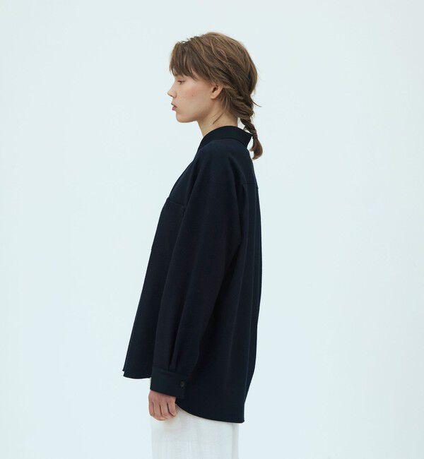 GALERIE VIE「【WEB先行予約】ウールミルドスムース オーバーサイズドシャツ」|シャツ・ブラウス|