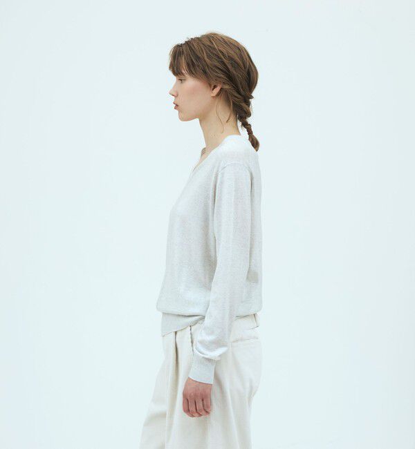 GALERIE VIE「【WEB先行予約】プレーンウール Vネックプルオーバー」|ニット・セーター|