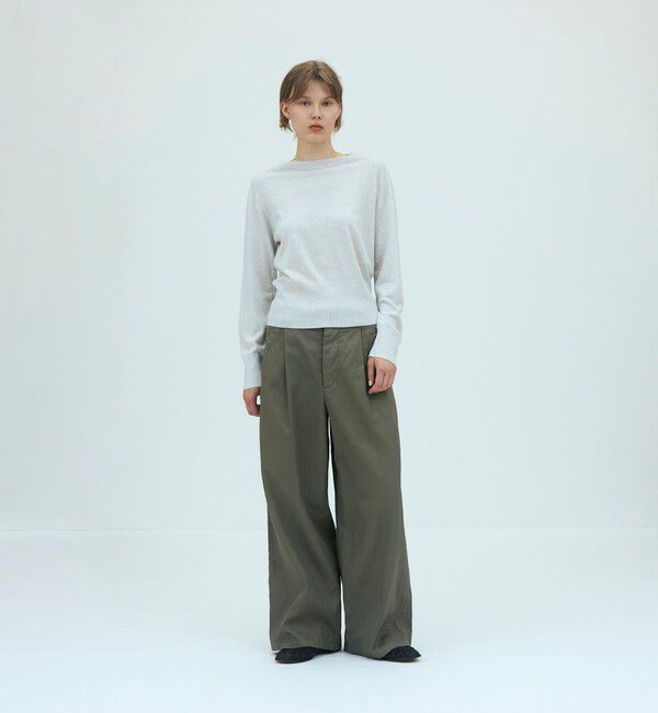 GALERIE VIE「【WEB先行予約】プレーンウール クルーネックプルオーバー」|ニット・セーター|