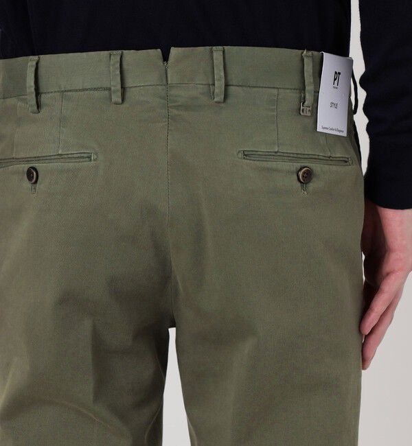 TOMORROWLAND MENS「【WEB先行予約・別注】PT TORINO ウォッシュドコットン ストレッチスリムチノパンツ」|チノ|