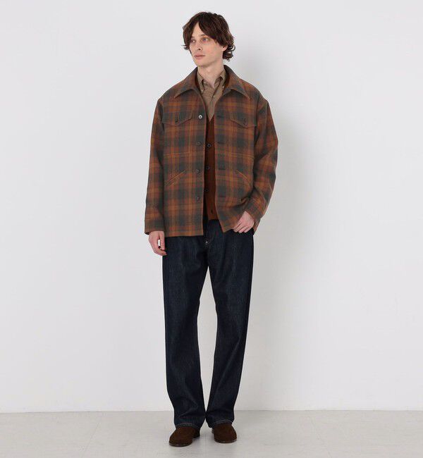 TOMORROWLAND MENS「【WEB先行予約・別注】PENDLETON ウールチェック CPO シャツブルゾン」|ブルゾン・スタジャン|