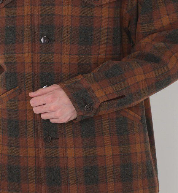 TOMORROWLAND MENS「【WEB先行予約・別注】PENDLETON ウールチェック CPO シャツブルゾン」|ブルゾン・スタジャン|