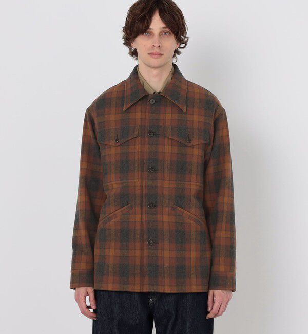 TOMORROWLAND MENS「【WEB先行予約・別注】PENDLETON ウールチェック CPO シャツブルゾン」|ブルゾン・スタジャン|