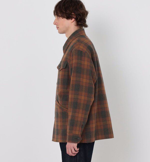 TOMORROWLAND MENS「【WEB先行予約・別注】PENDLETON ウールチェック CPO シャツブルゾン」|ブルゾン・スタジャン|
