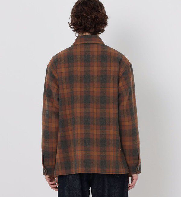 TOMORROWLAND MENS「【WEB先行予約・別注】PENDLETON ウールチェック CPO シャツブルゾン」|ブルゾン・スタジャン|