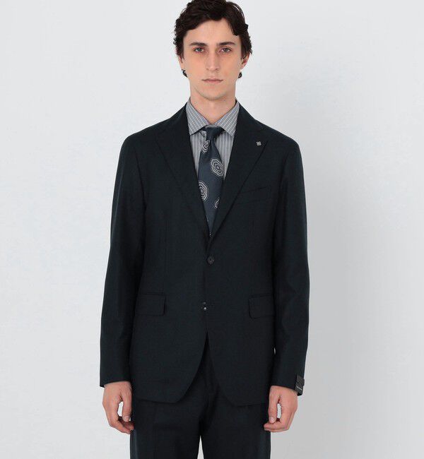 TOMORROWLAND MENS「【WEB先行予約・別注】TAGLIATORE ウールサキソニー シングルブレステッド2Bスーツ」|スーツ|