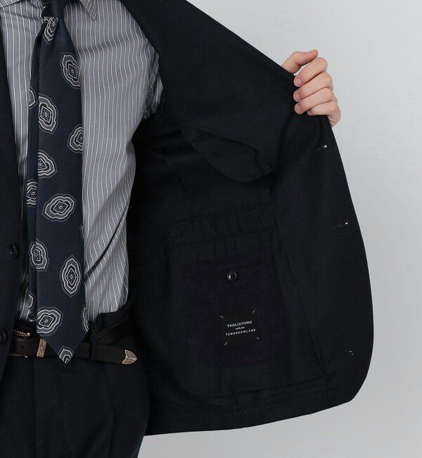 TOMORROWLAND MENS「【WEB先行予約・別注】TAGLIATORE ウールサキソニー シングルブレステッド2Bスーツ」|スーツ|
