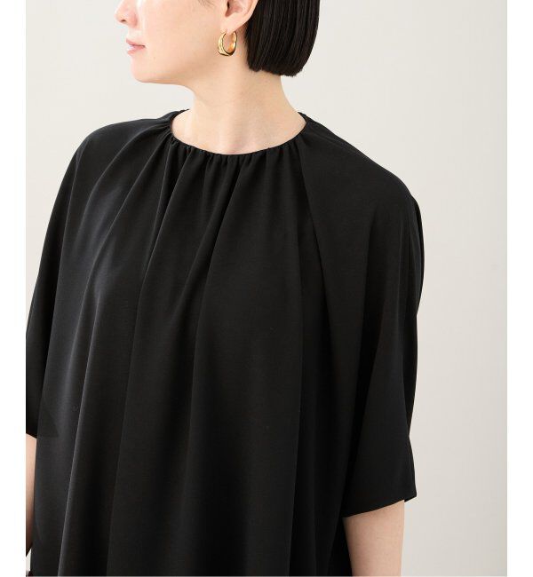 VERMEIL par iena「SAQUI サキ Georgette Neck Gatherd One-piece 25BF01」|ワンピース|