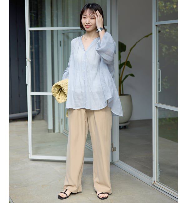 SLOBE IENA「《追加》ラミースキッパーシャツ」|シャツ・ブラウス|