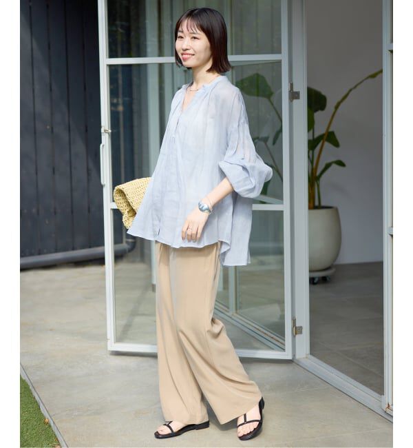 SLOBE IENA「《追加》ラミースキッパーシャツ」|シャツ・ブラウス|