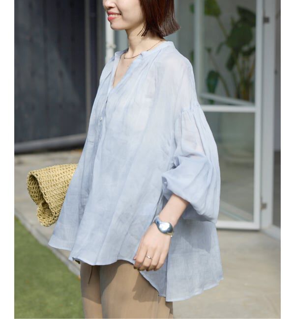 SLOBE IENA「《追加》ラミースキッパーシャツ」|シャツ・ブラウス|