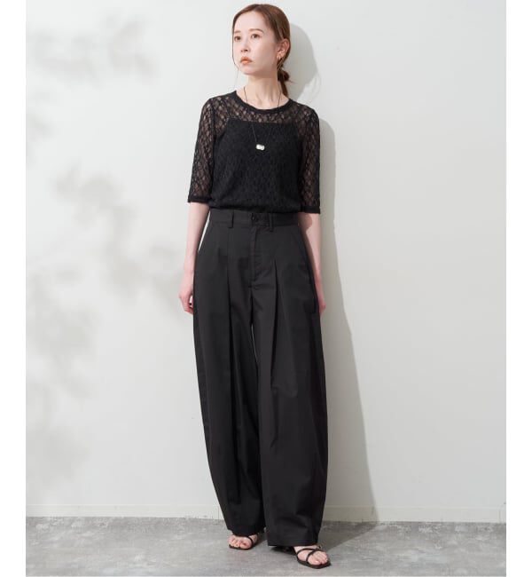 SLOBE IENA「ストレッチレースカットソー」|Tシャツ・カットソー|