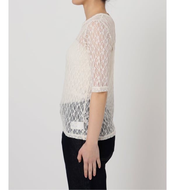 SLOBE IENA「ストレッチレースカットソー」|Tシャツ・カットソー|