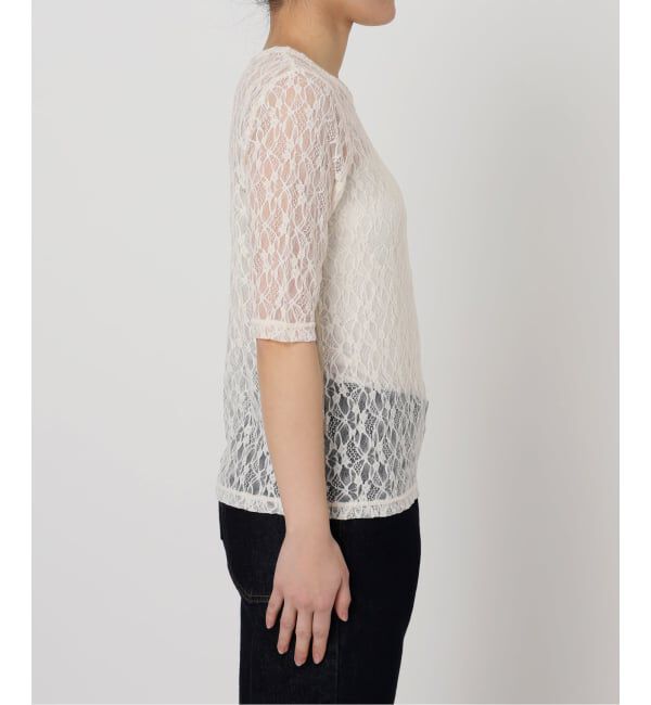 SLOBE IENA「ストレッチレースカットソー」|Tシャツ・カットソー|