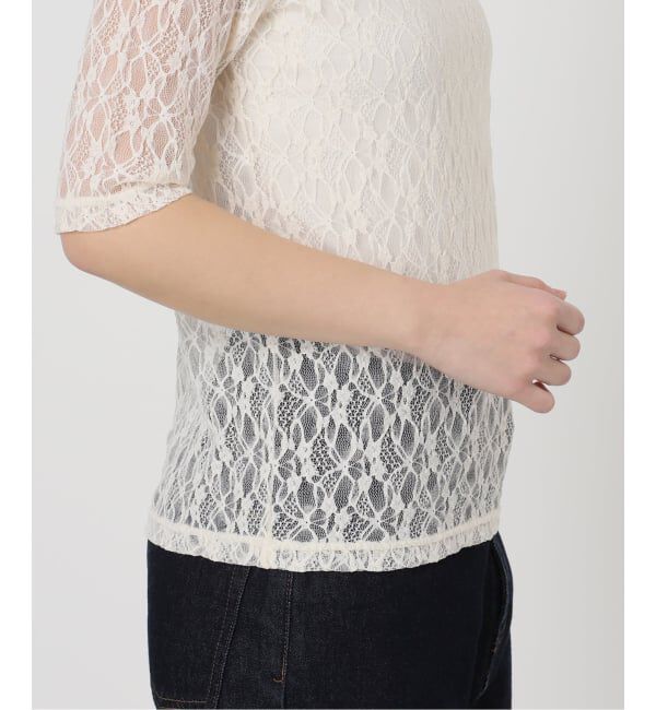SLOBE IENA「ストレッチレースカットソー」|Tシャツ・カットソー|