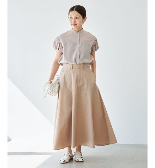 IENA「《WEB限定/追加》パフスリーブ半袖ブラウス」|シャツ・ブラウス|