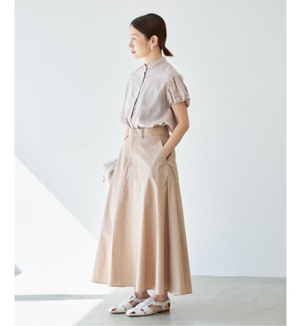 IENA「《WEB限定/追加》パフスリーブ半袖ブラウス」|シャツ・ブラウス|