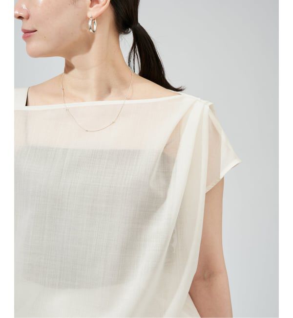 VERMEIL par iena「《手洗い可》SHEER TORO プルオーバー」|シャツ・ブラウス|