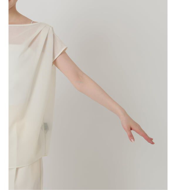 VERMEIL par iena「《手洗い可》SHEER TORO プルオーバー」|シャツ・ブラウス|