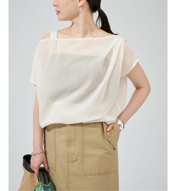 VERMEIL par iena「《手洗い可》SHEER TORO プルオーバー」|シャツ・ブラウス|