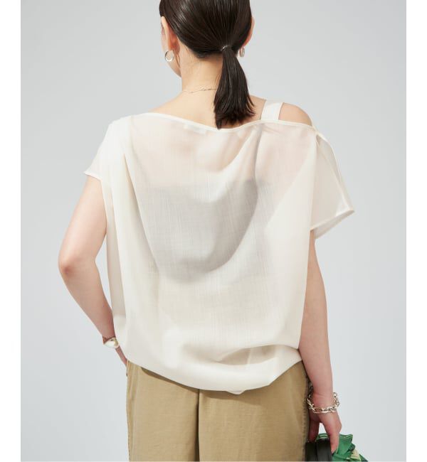 VERMEIL par iena「《手洗い可》SHEER TORO プルオーバー」|シャツ・ブラウス|