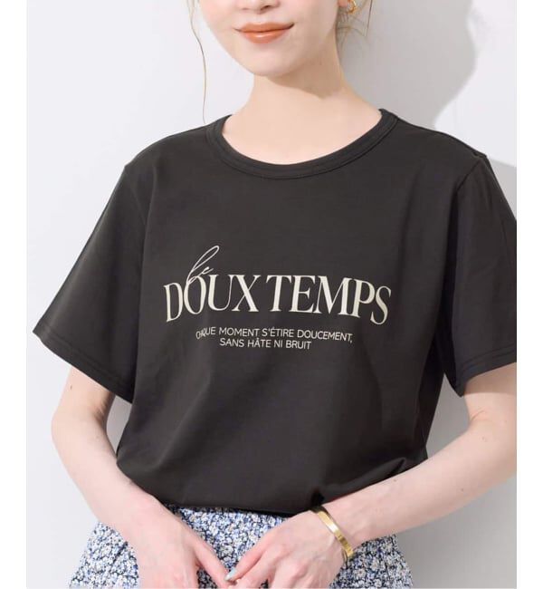 SLOBE IENA「The DOUX TEMPS TEE」|Tシャツ・カットソー|グレー