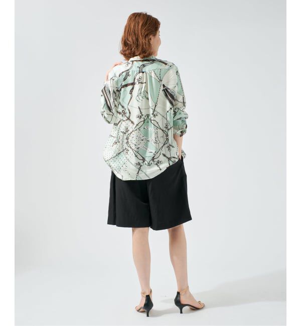 VERMEIL par iena「manipuri マニプリ ロングシャツ 別注 ビットバルーン」|シャツ・ブラウス|