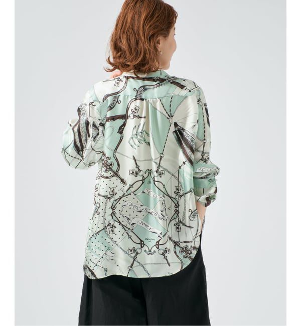 VERMEIL par iena「manipuri マニプリ ロングシャツ 別注 ビットバルーン」|シャツ・ブラウス|