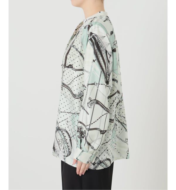 VERMEIL par iena「manipuri マニプリ ロングシャツ 別注 ビットバルーン」|シャツ・ブラウス|