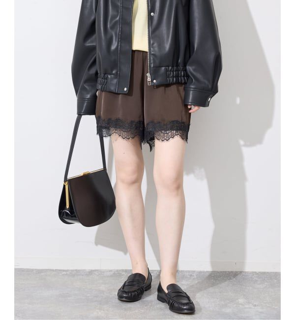 SLOBE IENA「《セットアップ対応可》サテンレースショーツ」|その他|