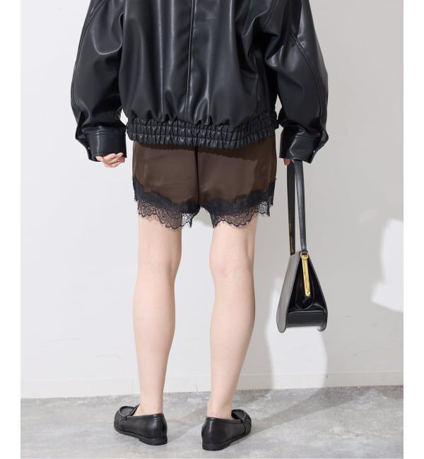 SLOBE IENA「《セットアップ対応可》サテンレースショーツ」|その他|
