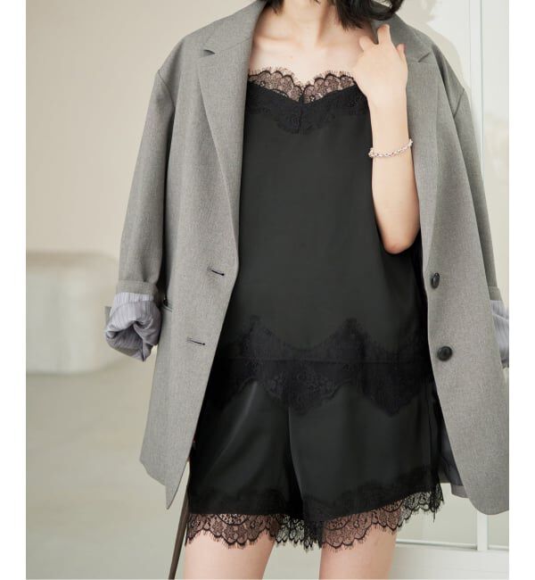SLOBE IENA「《セットアップ対応可》サテンレースショーツ」|その他|