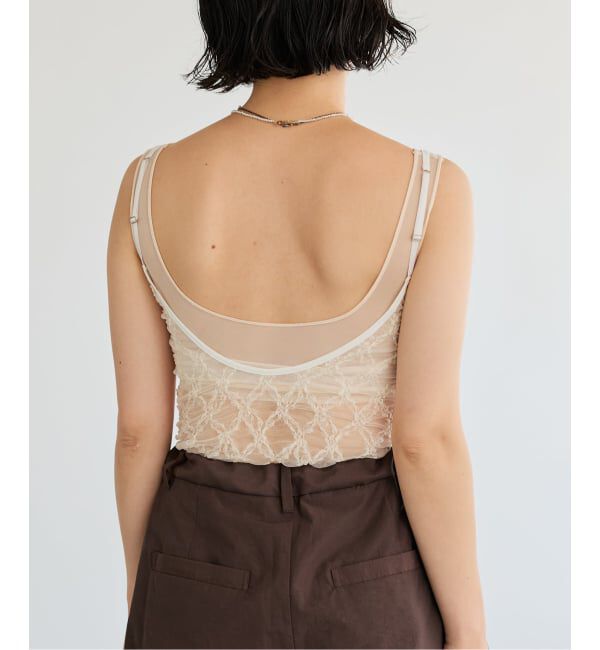 IENA LA BOUCLE「《予約》IENA LA BOUCLE ダイヤlaceキャミソール」|キャミソール|