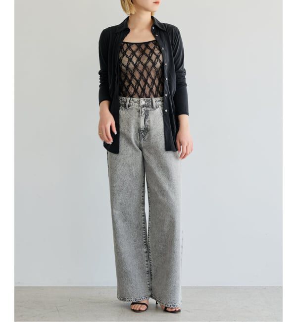 IENA LA BOUCLE「《予約》IENA LA BOUCLE ストレートスリムフィットワイドデニム」|デニム|
