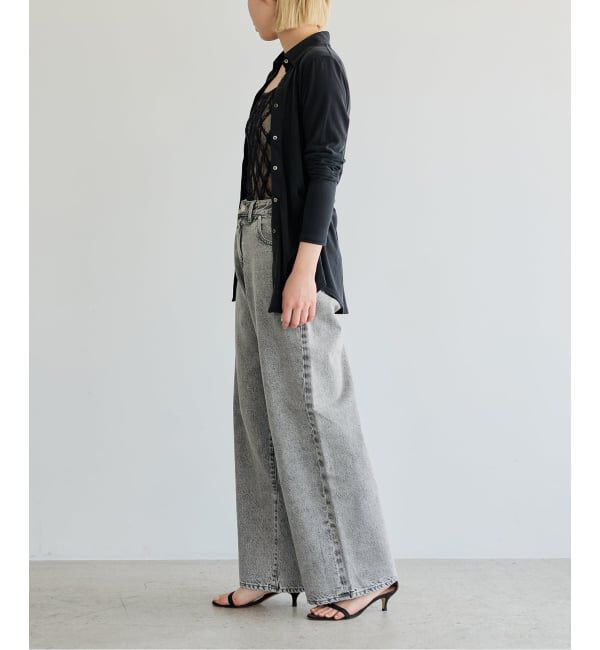 IENA LA BOUCLE「《予約》IENA LA BOUCLE ストレートスリムフィットワイドデニム」|デニム|