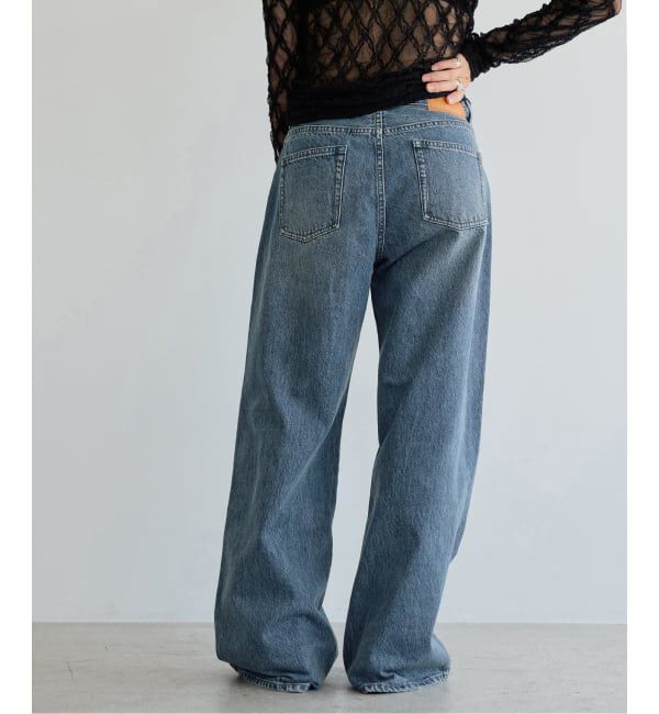 IENA LA BOUCLE「《予約》IENA LA BOUCLE ストレートスリムフィットワイドデニム」|デニム|