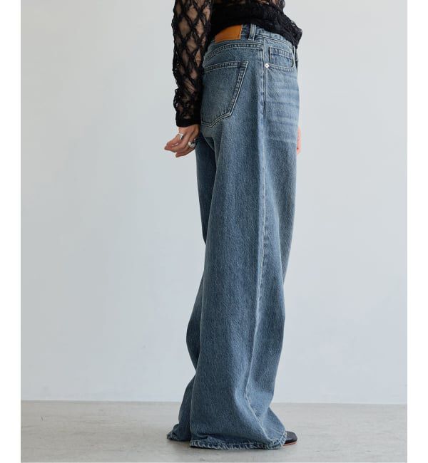IENA LA BOUCLE「《予約》IENA LA BOUCLE ストレートスリムフィットワイドデニム」|デニム|