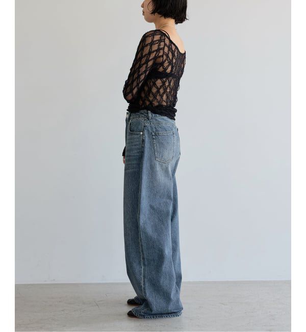 IENA LA BOUCLE「《予約》IENA LA BOUCLE ストレートスリムフィットワイドデニム」|デニム|