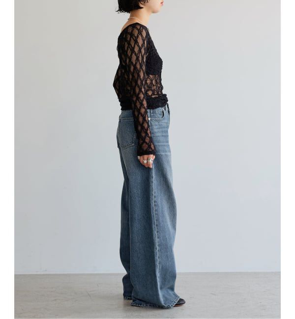 IENA LA BOUCLE「《予約》IENA LA BOUCLE ストレートスリムフィットワイドデニム」|デニム|