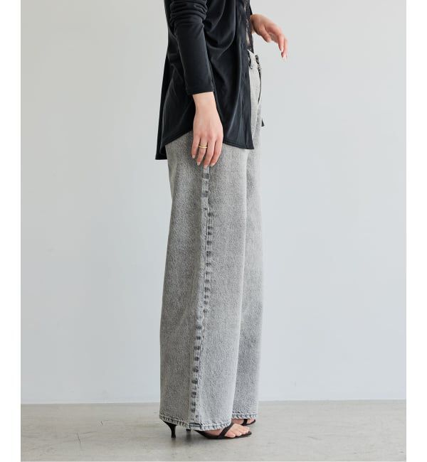 IENA LA BOUCLE「《予約》IENA LA BOUCLE ストレートスリムフィットワイドデニム」|デニム|