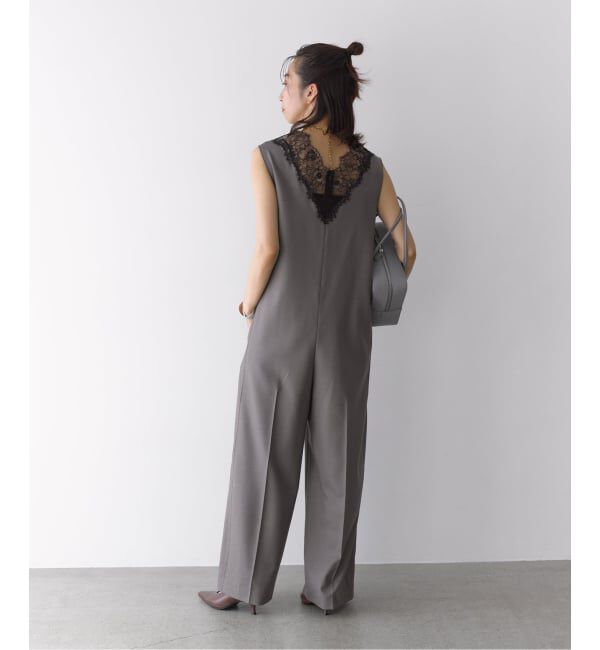 VERMEIL par iena「《一部カラーWEB限定》Lace Neck オールインワン」|オールインワン|