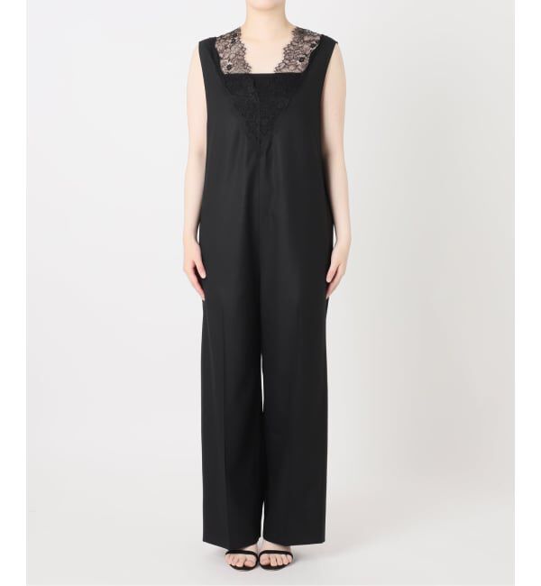 VERMEIL par iena「《一部カラーWEB限定》Lace Neck オールインワン」|オールインワン|