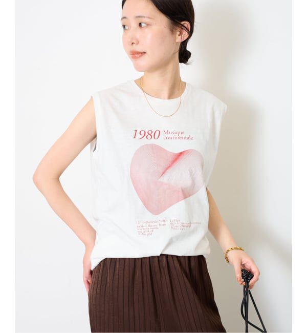 SLOBE IENA「グラフィックノースリーブTEE」|Tシャツ・カットソー|