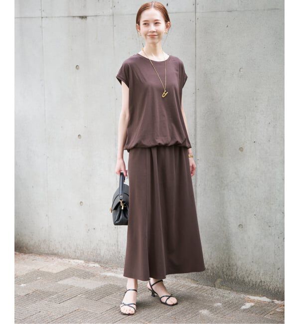 SLOBE IENA「《2枚セット/追加》ニュアンスカットソー&times;ナロースカートセットアップ」|Tシャツ・カットソー|