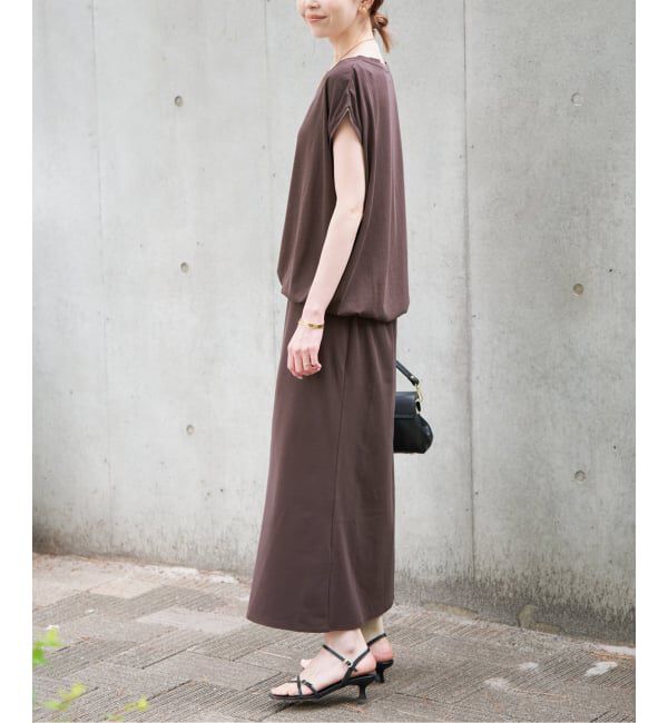 SLOBE IENA「《2枚セット/追加》ニュアンスカットソー&times;ナロースカートセットアップ」|Tシャツ・カットソー|