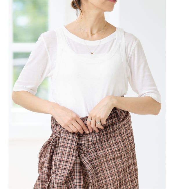 IENA「シアーリブ 2セット Tシャツ」|Tシャツ・カットソー|ホワイト