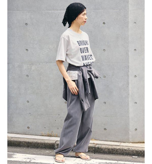 IENA「コットンフロントロゴTシャツ」|Tシャツ・カットソー|