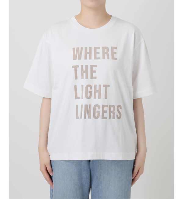 IENA「コットンフロントロゴTシャツ」|Tシャツ・カットソー|