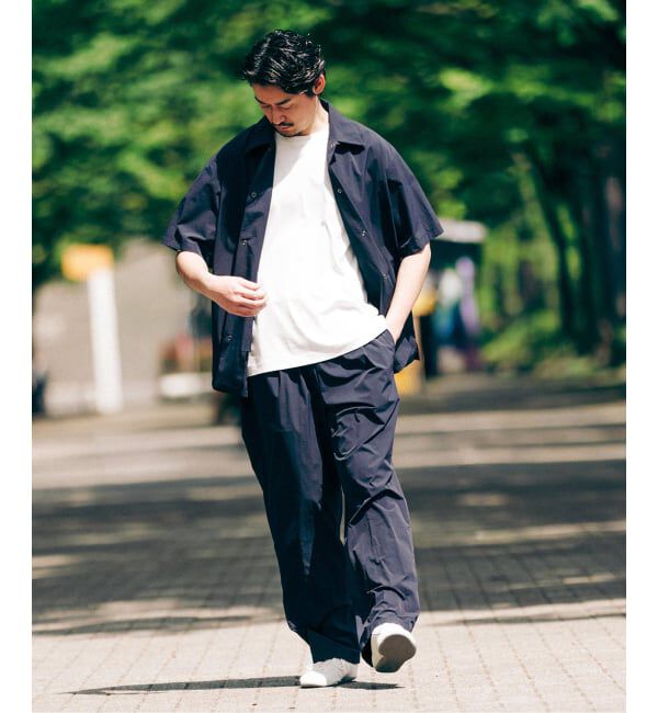 EDIFICE「【EDIFICE ALL-DAY SETUPシリーズ】2点セット オーバーシャツ&イージーパンツ」|シャツ・ブラウス|